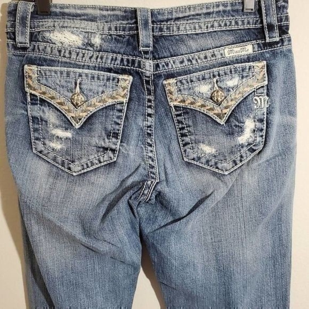Miss me boyfriend distressed ankle jeans‎ size 26 x 27